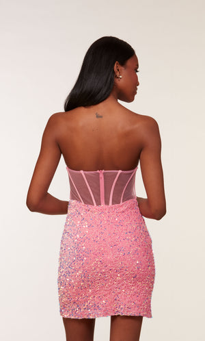 UNK-4792. Short, Sweetheart Neckline, Straight image 6