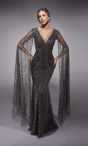 UNK-27725. Long, Plunging Neckline, Straight image 0