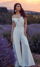 UNK-70013. Long, Off The Shoulder, Jumpsuit image 0