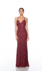 UNK-88009. Long, V Neckline, Straight, Open Back image 17