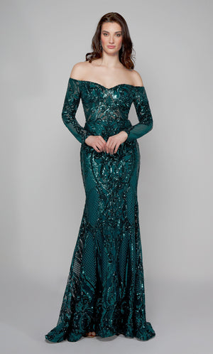 UNK-27544. Long Sexy Dresses, Off The Shoulder, Fit N Flare image 7