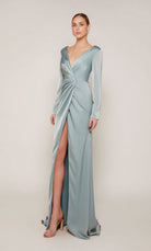 UNK-27694. Long, V-neck, Straight, V Shaped Back image 1