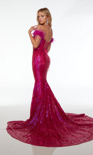 UNK-61595. Long, Off The Shoulder, Mermaid image 4