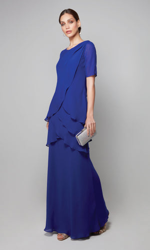 UNK-27593. Long, Scoop Neck, Straight, Closed Back image 0