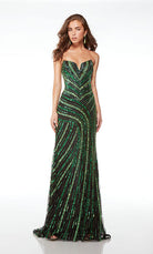 UNK-61678. Long, Strapless Neckline, Straight image 2
