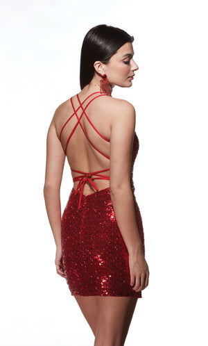 UNK-4810. Short, Plunging Neckline, Straight image 4