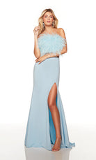 UNK-61458. Long, Strapless, Straight, Closed Back image 5