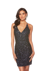 UNK-84001. Short, V Neckline, Straight, Strappy Back image 27