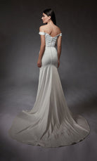 UNK-7098. Long, Off The Shoulder, Fit N Flare image 7