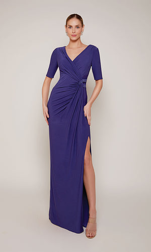 UNK-27682. Long, V-neck, Straight, Closed Back image 0