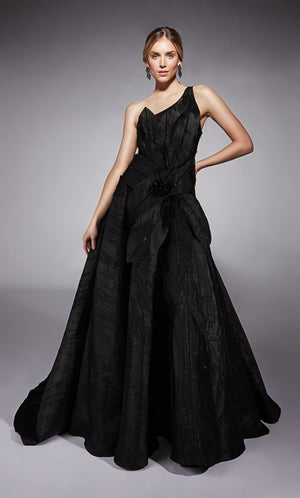 UNK-27730. Long, One Shoulder, A-line, Illusion Back image 0