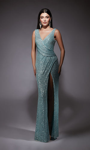 UNK-27653. Long, V-neck, Straight, V Shaped Back image 0
