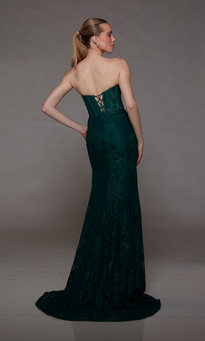 UNK-1804. Long, Sweetheart Neckline, Straight image 3