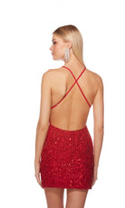 UNK-84000. Short, V Neckline, Straight, Strappy Back image 14