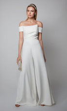 UNK-70014. Long, Off The Shoulder, Jumpsuit image 6