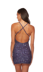 UNK-84001. Short, V Neckline, Straight, Strappy Back image 16