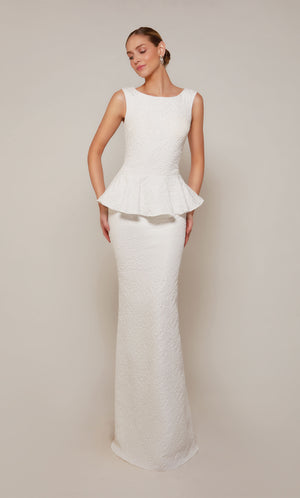 UNK-27579. Long, Scoop Neck, Straight, Closed Back image 5