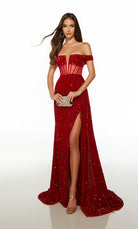 UNK-61483. Long, Off The Shoulder, Straight image 0