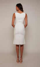 UNK-70037. Short, V-neck, Straight, Closed Back image 1