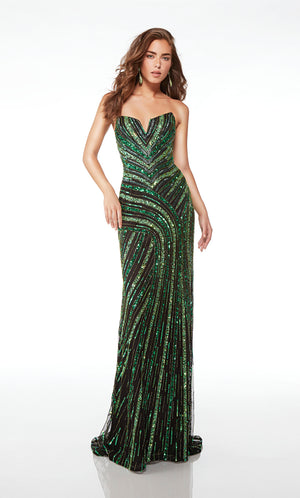 UNK-61678. Long, Strapless Neckline, Straight image 0