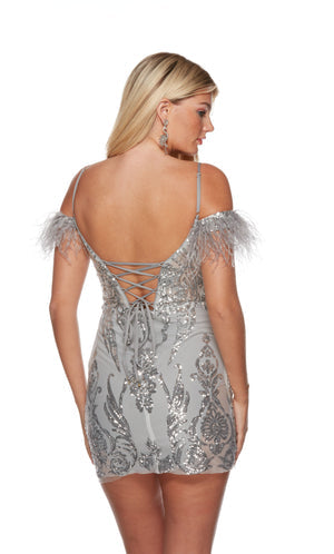 UNK-4618. Short, Off The Shoulder, Straight image 3