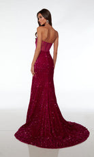 UNK-61500. Long, Strapless, Fit and Flare, Closed Back image 1