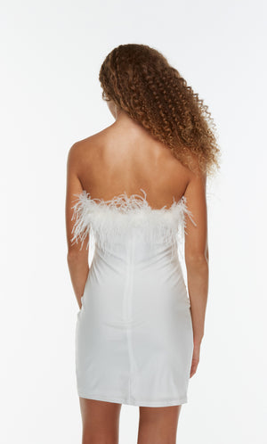 UNK-4524. Short, Strapless, Straight, Closed Back image 3