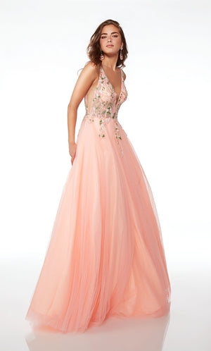 UNK-61559. Long, Plunging Neckline, Ballgown image 0