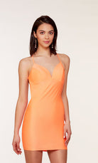 UNK-4695. Short, Sweetheart Neckline, Straight image 3