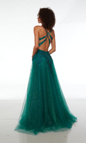 UNK-61477. Long, Plunging Neckline, A-line image 1