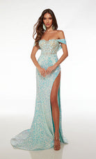 UNK-61557. Long, Off The Shoulder, Fit N Flare image 0