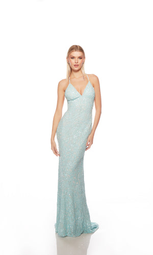 UNK-88009. Long, V Neckline, Straight, Open Back image 22