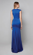 UNK-27598. Long, High Neck, Straight, Closed Back image 5