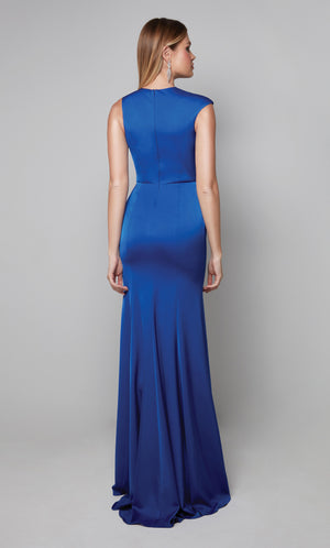 UNK-27598. Long, High Neck, Straight, Closed Back image 5