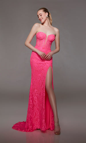 UNK-1804. Long, Sweetheart Neckline, Straight image 0