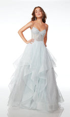 UNK-61637. Long, Spaghetti Strap Neckline, Ballgown image 2