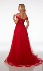 UNK-61480. Long, Scooped Neckline, A-line, Closed Back image 1
