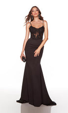 UNK-61456. Long, Sweetheart Neckline, Fit N Flare image 2