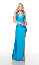UNK-61446. Long, Plunging Neckline, Straight image 6