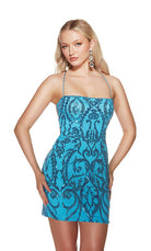 UNK-4903. Short, Square Neckline, Straight image 0