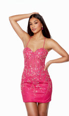 UNK-4620. Short, Sweetheart Neckline, Straight image 7