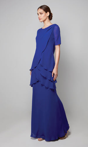UNK-27593. Long, Scoop Neck, Straight, Closed Back image 3