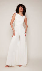 UNK-70052. Short, V-neck, Jumpsuit, Closed Back image 2