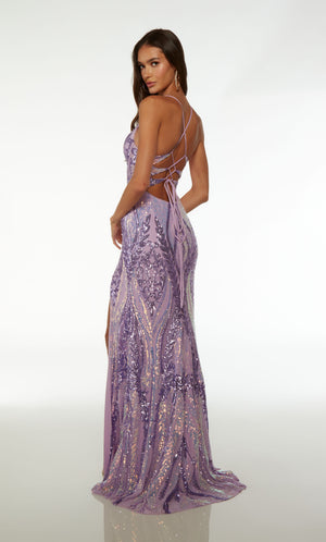 UNK-61658. Long, Plunging Neckline, Straight image 1