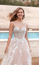 UNK-Wedding Dress: 7043. Long Bridal Gown, Sweetheart Neckline, Ball Gown image 5