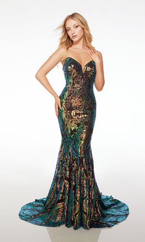 UNK-61597. Long, Sweetheart Neckline, Mermaid image 2