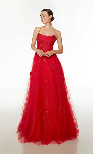 UNK-61479. Long , Scooped Neckline, Ballgown image 0