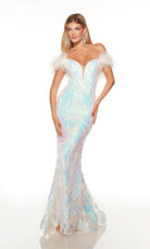 UNK-61331. Long, Off The Shoulder, Fit N Flare image 3