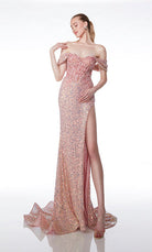 UNK-61557. Long, Off The Shoulder, Fit N Flare image 5