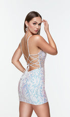 UNK-4534. Short, Scoop Neck, Straight, Strappy Back image 3